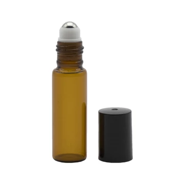 5 ML-ES BARNA ROLL-ON ÜVEG – FÉM GOLYÓS FEJJEL