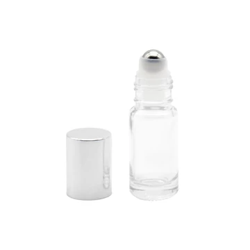 5 ML-ES ÁTLÁTSZÓ ROLL-ON ÜVEG – EZÜST KUPAKKAL